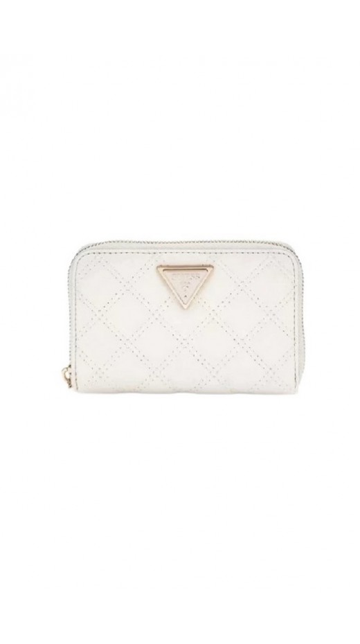 GUESS GIULLY SLG MEDIUM ZIP AROUND ΠΟΡΤΟΦΟΛΙ ΓΥΝΑΙΚΕΙΟ OFF WHITE