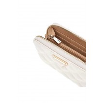 GUESS GIULLY SLG MEDIUM ZIP AROUND ΠΟΡΤΟΦΟΛΙ ΓΥΝΑΙΚΕΙΟ OFF WHITE