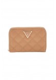 GUESS GIULLY SLG MEDIUM ZIP AROUND ΠΟΡΤΟΦΟΛΙ ΓΥΝΑΙΚΕΙΟ BEIGE