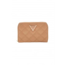 GUESS GIULLY SLG MEDIUM ZIP AROUND ΠΟΡΤΟΦΟΛΙ ΓΥΝΑΙΚΕΙΟ BEIGE