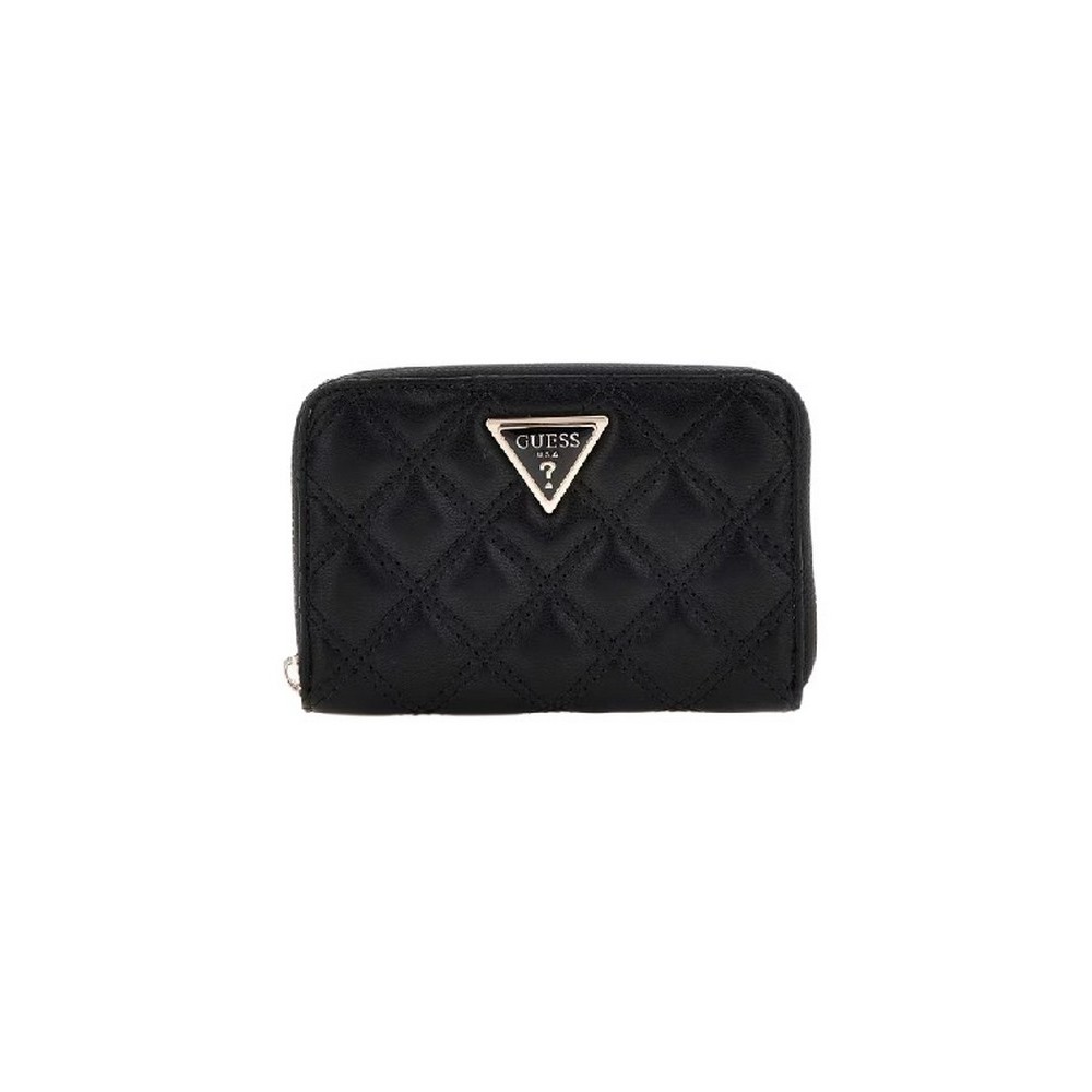 GUESS GIULLY SLG MEDIUM ZIP AROUND ΠΟΡΤΟΦΟΛΙ ΓΥΝΑΙΚΕΙΟ BLACK