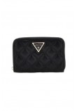 GUESS GIULLY SLG MEDIUM ZIP AROUND ΠΟΡΤΟΦΟΛΙ ΓΥΝΑΙΚΕΙΟ BLACK