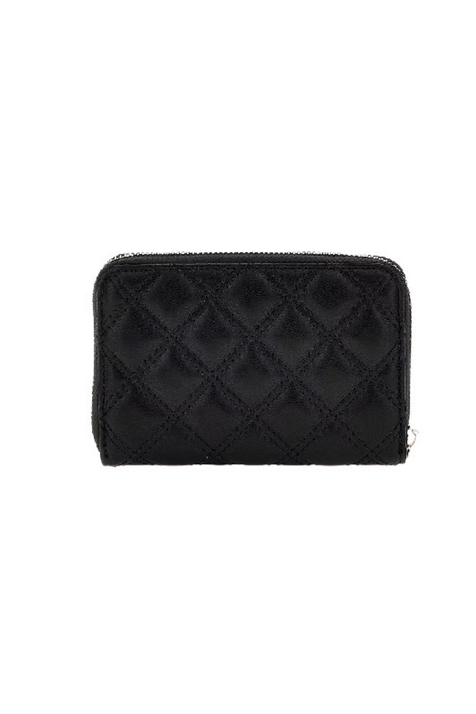 GUESS GIULLY SLG MEDIUM ZIP AROUND ΠΟΡΤΟΦΟΛΙ ΓΥΝΑΙΚΕΙΟ BLACK