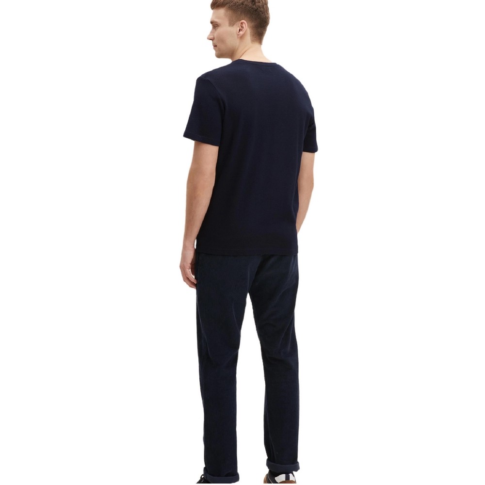 T-SHIRT TEXTURED ΑΝΔΡΙΚΟ TOM TAILOR NAVY T-SHIRT TEXTURED ΑΝΔΡΙΚΟ TOM TAILOR NAVY
