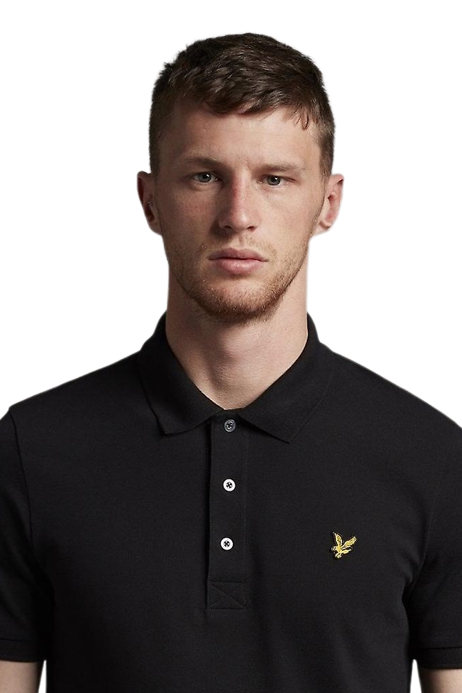 LYLE & SCOTT ESSENTIALS PLAIN POLO SHIRT ΜΠΛΟΥΖΑ ΑΝΔΡΙΚΗ BLACK