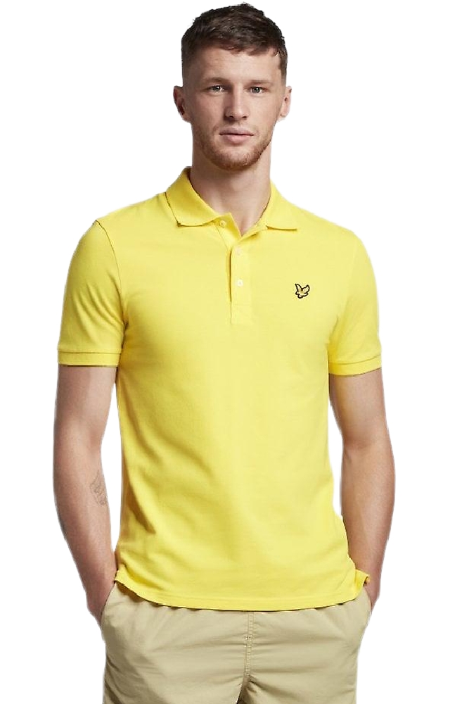 LYLE & SCOTT ESSENTIALS PLAIN POLO T-SHIRT ΜΠΛΟΥΖΑ ΑΝΔΡΙΚΗ YELLOW