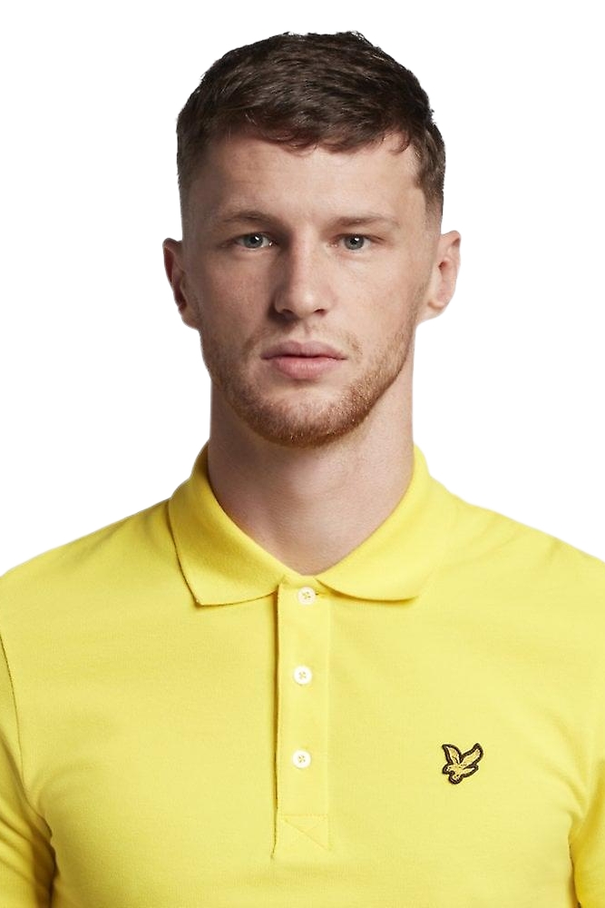 LYLE & SCOTT ESSENTIALS PLAIN POLO T-SHIRT ΜΠΛΟΥΖΑ ΑΝΔΡΙΚΗ YELLOW