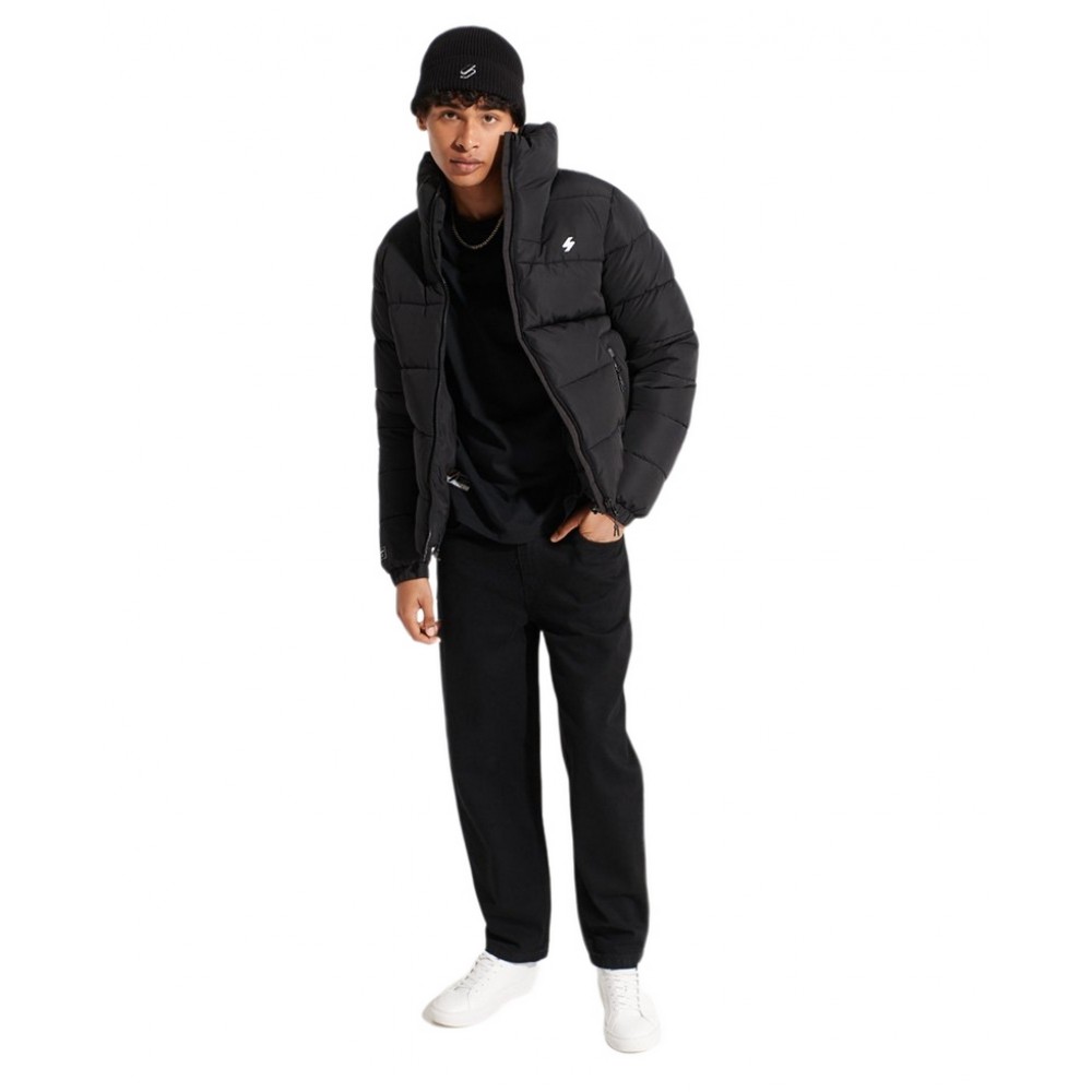 ΜΠΟΥΦΑΝ PUFFER ΑΝΔΡΙΚΟ SUPERDRY BLACK ΜΠΟΥΦΑΝ PUFFER ΑΝΔΡΙΚΟ SUPERDRY BLACK