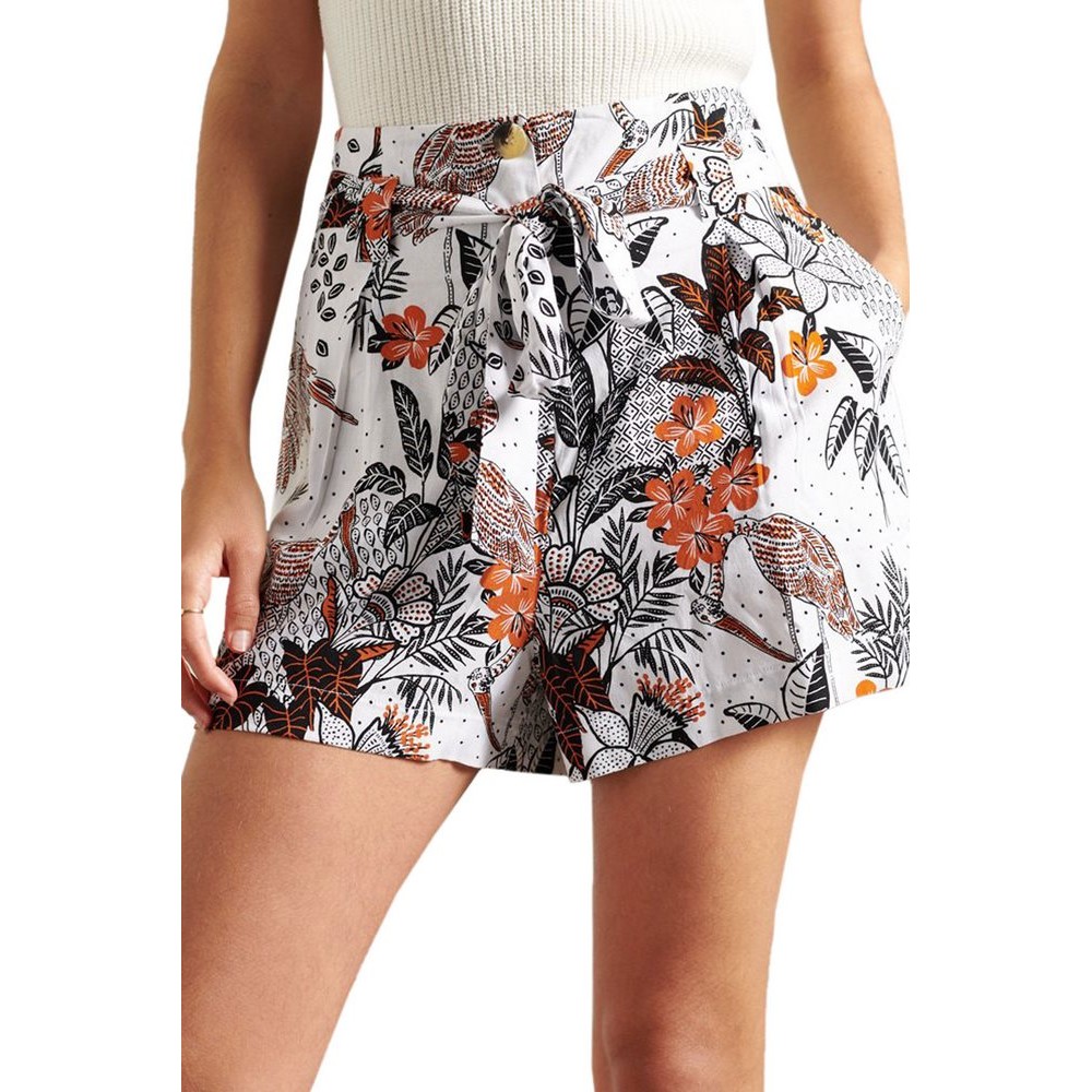 ΣΟΡΤΣ PRINTED PAPERBAG ΓΥΝΑΙΚΕΙΟ SUPERDRY FLORAL