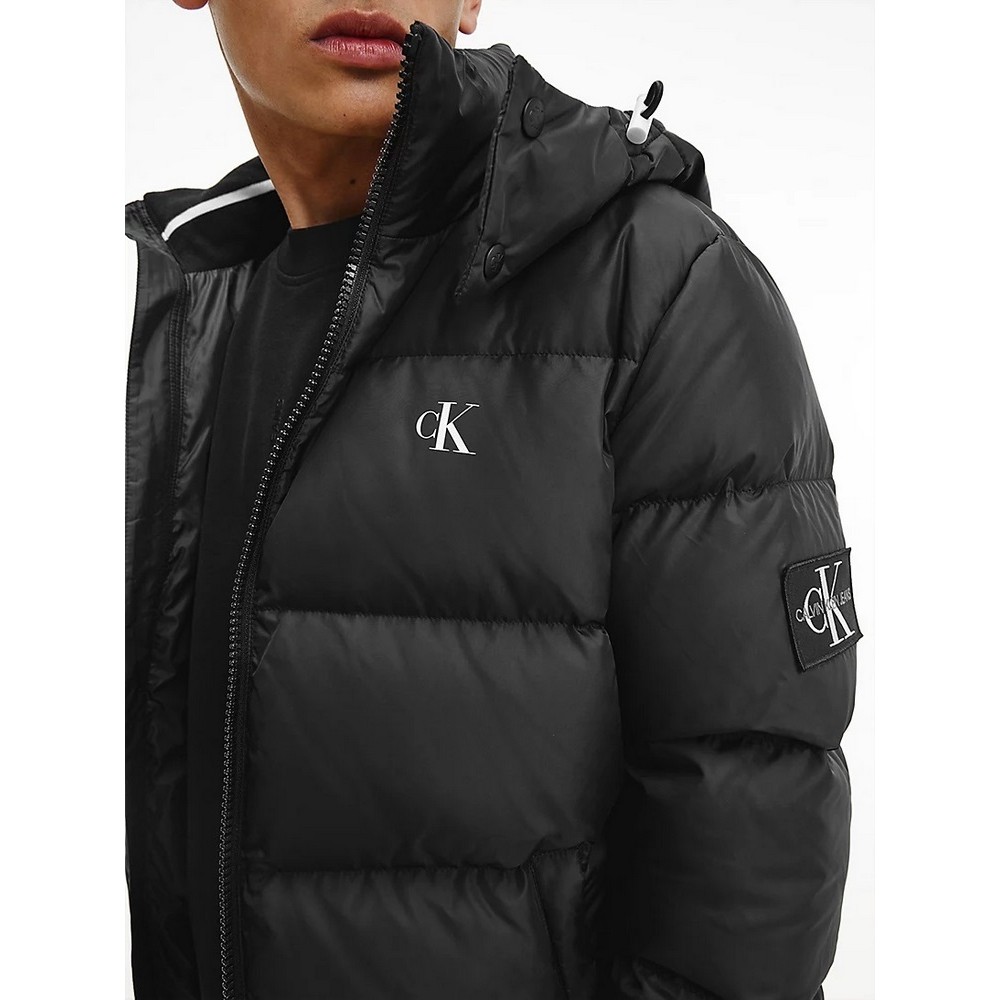 CALVIN KLEIN JEANS ESSENTIALS NON DOWN JACKET ΜΠΟΥΦΑΝ ΑΝΔΡΙΚΟ BLACK