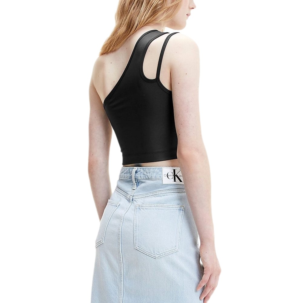 CALVIN KLEIN JEANS DOUBLE STRAPS SPANDEX TOP ΤΟΠ ΓΥΝΑΙΚΕΙΟ BLACK