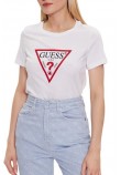 GUESS CN ORIGINAL T-SHIRT ΜΠΛΟΥΖΑ ΓΥΝΑΙΚΕΙΑ WHITE