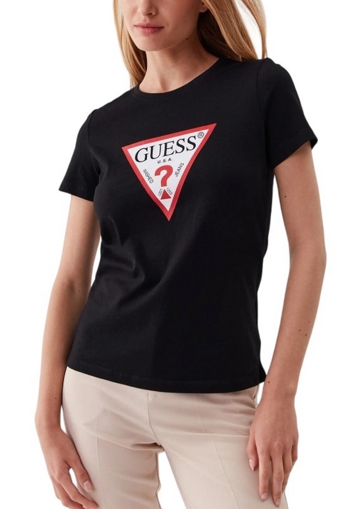 GUESS CN ORIGINAL T-SHIRT ΜΠΛΟΥΖΑ ΓΥΝΑΙΚΕΙΑ BLACK
