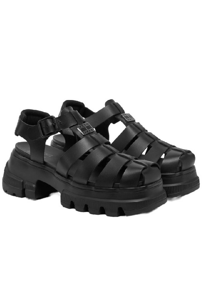 TOMMY JEANS FISHERMAN SANDAL ΠΕΔΙΛΟ ΓΥΝΑΙΚΕΙΟ BLACK