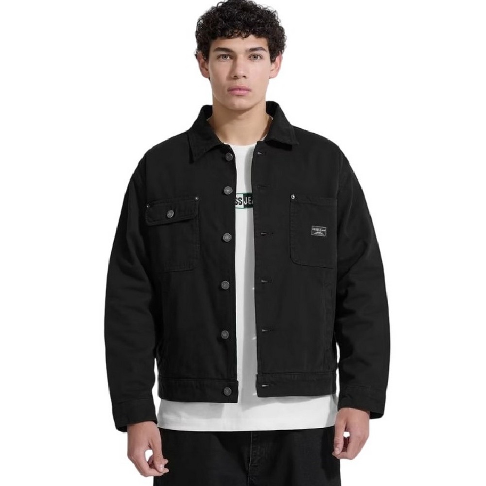 GUESS JEANS OVER LS SHACKET ΠΟΥΚΑΜΙΣΟ ΑΝΔΡΙΚΟ BLACK