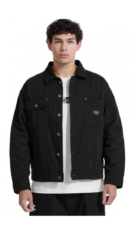 GUESS JEANS OVER LS SHACKET ΠΟΥΚΑΜΙΣΟ ΑΝΔΡΙΚΟ BLACK