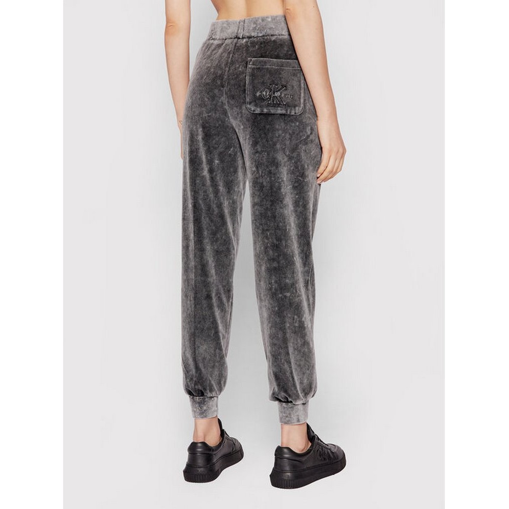 CALVIN KLEIN JEANS WASH VELVET PANT ΠΑΝΤΕΛΟΝΙ ΦΟΡΜΑΣ ΓΥΝΑΙΚΕΙΟ DARK GREY