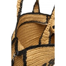 DKNY HADLEE MD TOTE R61AYR57 ΤΣΑΝΤΑ ΓΥΝΑΙΚΕΙΑ NATURAL/BLACK