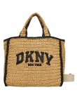 DKNY HADLEE MD TOTE R61AYR57 ΤΣΑΝΤΑ ΓΥΝΑΙΚΕΙΑ NATURAL/BLACK