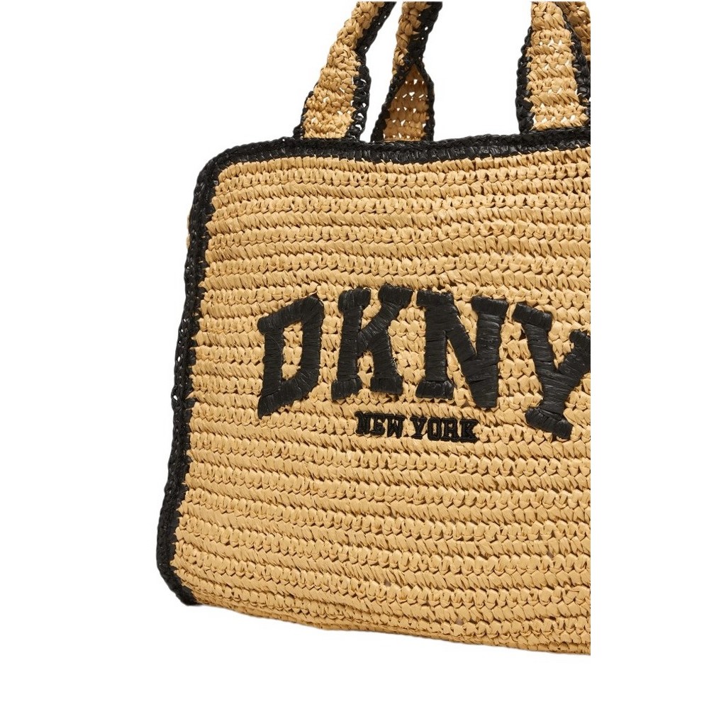 DKNY HADLEE MD TOTE R61AYR57 ΤΣΑΝΤΑ ΓΥΝΑΙΚΕΙΑ NATURAL/BLACK