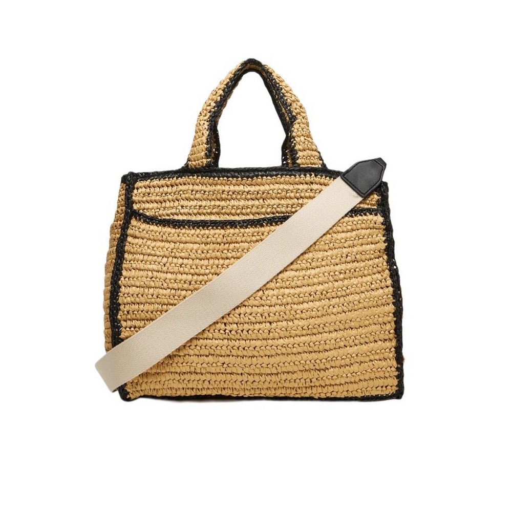 DKNY HADLEE MD TOTE R61AYR57 ΤΣΑΝΤΑ ΓΥΝΑΙΚΕΙΑ NATURAL/BLACK