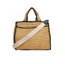 DKNY HADLEE MD TOTE R61AYR57 ΤΣΑΝΤΑ ΓΥΝΑΙΚΕΙΑ NATURAL/BLACK
