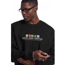 GUESS JEANS CN OS INTERNATIONAL ΦΟΥΤΕΡ ΜΠΛΟΥΖΑ ΑΝΔΡΙΚΗ BLACK