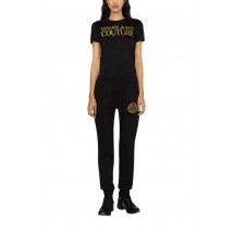 VERSASE JEANS COUTURE  LOGO THICK FOIL T-SHIRT ΓΥΝΑΙΚΕΙΟ BLACK