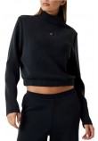 GUESS OLYMPE HIGH NECK SWEATSHIRT ΦΟΥΤΕΡ ΜΠΛΟΥΖΑ ΓΥΝΑΙΚΕΙΑ BLACK