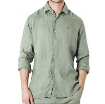 U.S POLO ASSN IVOR 002371 EH03 SHIRT LS REGULAR FIT  ΠΟΥΚΑΜΙΣΟ ΑΝΔΡΙΚΟ GREEN