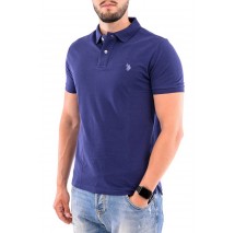 U.S POLO ASSN KING 000147 EHPD USPA BASIC POLO T-SHIRT ΜΠΛΟΥΖΑ ΑΝΔΡΙΚΗ BLUE