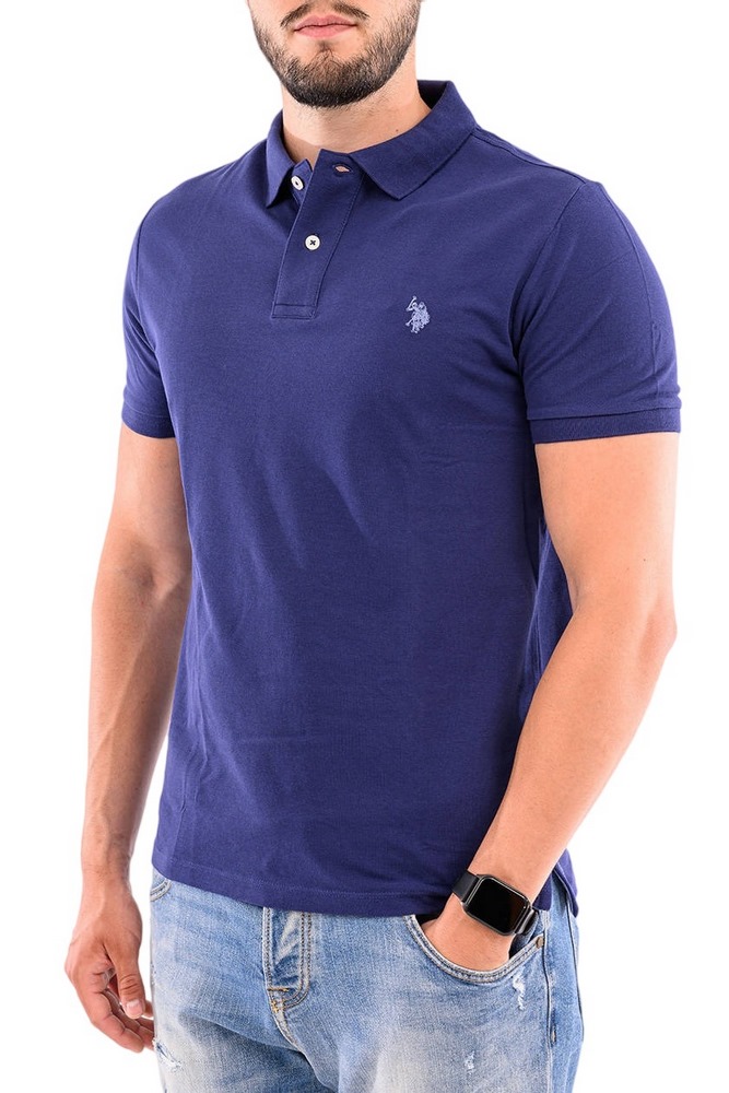 U.S POLO ASSN KING 000147 EHPD USPA BASIC POLO T-SHIRT ΜΠΛΟΥΖΑ ΑΝΔΡΙΚΗ BLUE