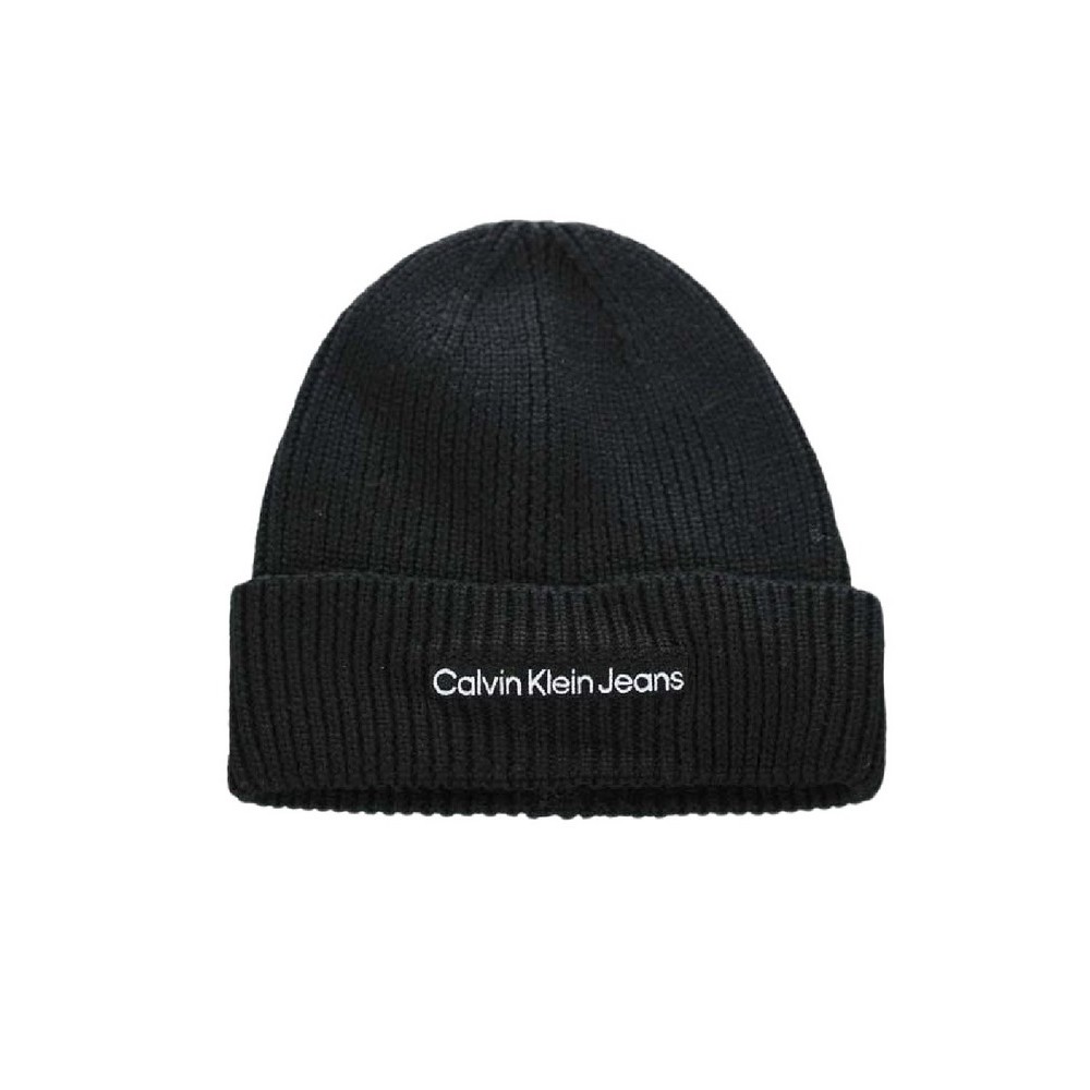CALVIN KLEIN INSTITUTIONAL EMBRO BEANIE ΣΚΟΥΦΟΣ ΓΥΝΑΙΚΕΙΟΣ BLACK