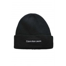CALVIN KLEIN INSTITUTIONAL EMBRO BEANIE ΣΚΟΥΦΟΣ ΓΥΝΑΙΚΕΙΟΣ BLACK