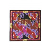 VERSACE JEANS COUTURE FOULARD LEAVES JACQUARD PATTERN H. X L. FOULARD 90CMX90CM ΦΟΥΛΑΡΙ ΓΥΝΑΙΚΕΙΟ MULTI