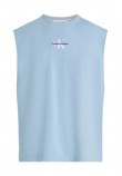 CALVIN KLEIN JEANS MONOLOGO SLEEVELESS ΑΜΑΝΙΚΗ ΜΠΛΟΥΖΑ ΑΝΔΡΙΚΗ CIEL