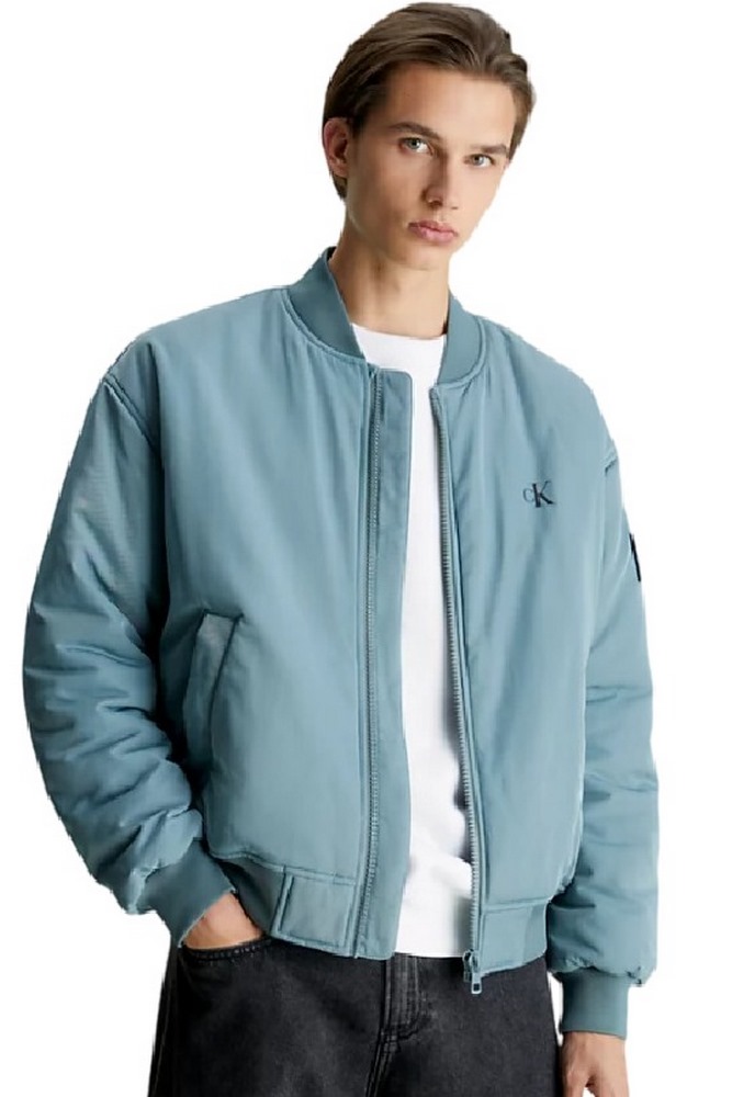 CALVIN KLEIN JEANS BOMBER JACKET ΜΠΟΥΦΑΝ ΑΝΔΡΙΚΟ GOBLIN BLUE