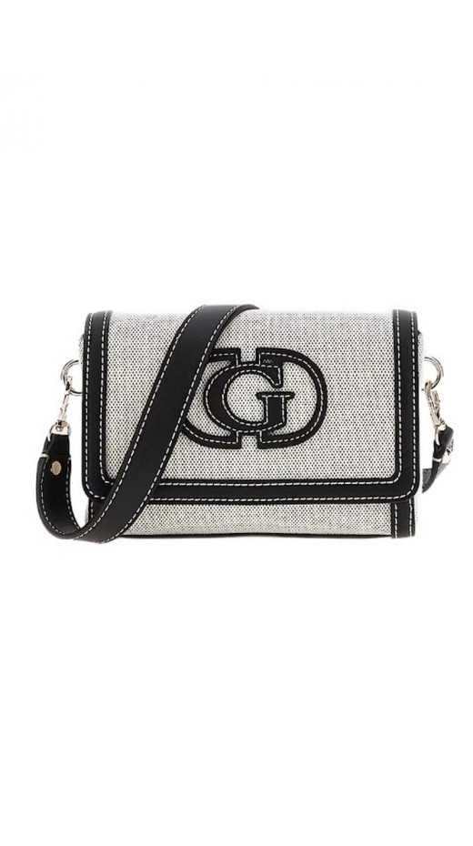 GUESS SEBINA FLAP SHOULDER BAG ΤΣΑΝΤΑ ΓΥΝΑΙΚΕΙΑ BLACK