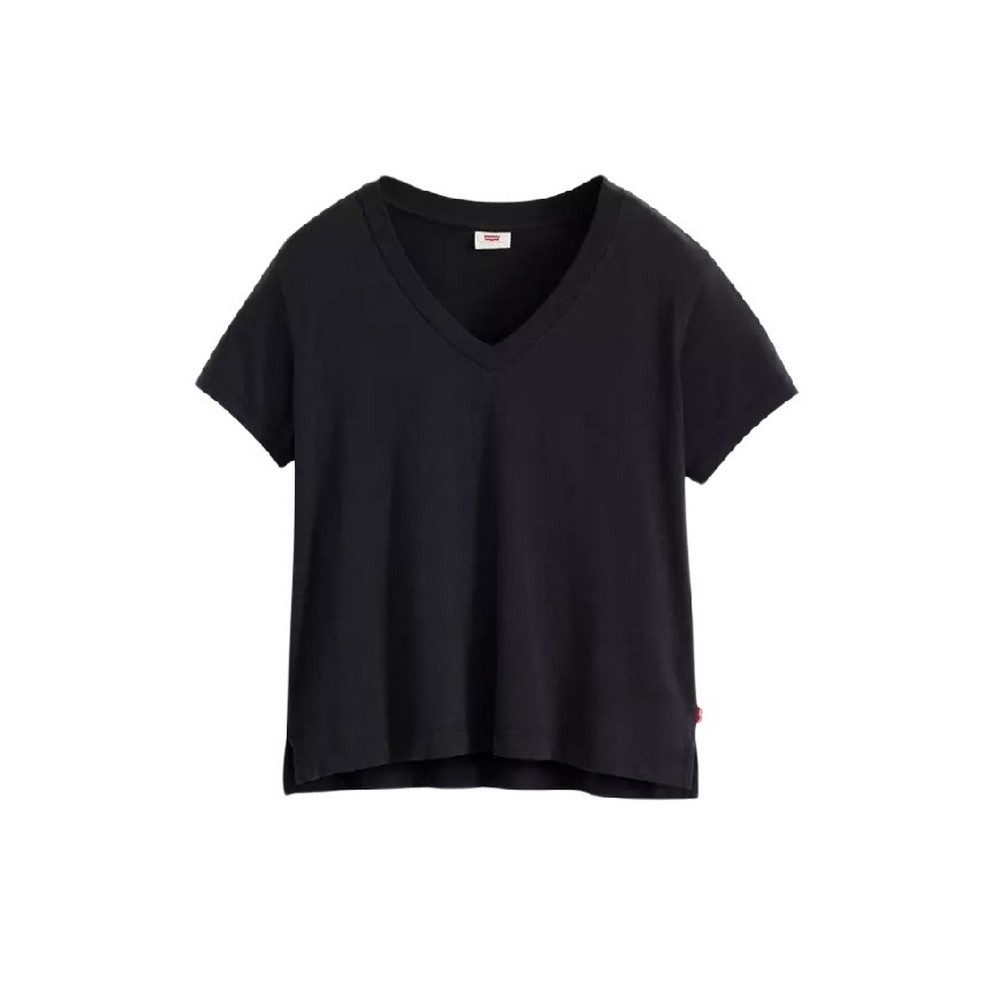 LEVIS BOXY VNECK TEE A87740008 T-SHIRT ΜΠΛΟΥΖΑ ΓΥΝΑΙΚΕΙΑ BLACK