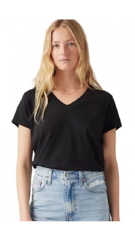 LEVIS BOXY VNECK TEE A87740008 T-SHIRT ΜΠΛΟΥΖΑ ΓΥΝΑΙΚΕΙΑ BLACK