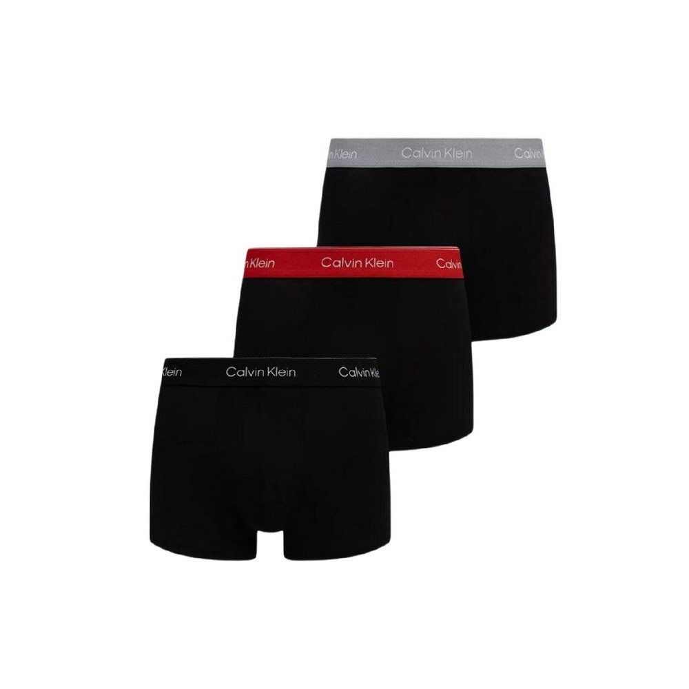 CALVIN KLEIN LOW RISE TRUNK 3PK ΕΣΩΡΟΥΧΟ ΑΝΔΡΙΚΟ BLACK/RED