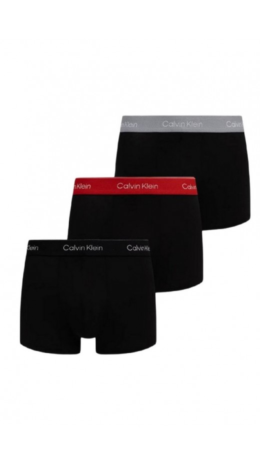 CALVIN KLEIN LOW RISE TRUNK 3PK ΕΣΩΡΟΥΧΟ ΑΝΔΡΙΚΟ BLACK/RED