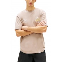 TOMMY JEANS RLX SIGN CIRCLE TEE EXT T-SHIRT ΜΠΛΟΥΖΑ ΑΝΔΡΙΚΗ BEIGE