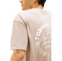 TOMMY JEANS RLX SIGN CIRCLE TEE EXT T-SHIRT ΜΠΛΟΥΖΑ ΑΝΔΡΙΚΗ BEIGE