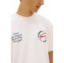 TOMMY JEANS RLX SIGN CIRCLE TEE EXT T-SHIRT ΜΠΛΟΥΖΑ ΑΝΔΡΙΚΗ OFF WHITE