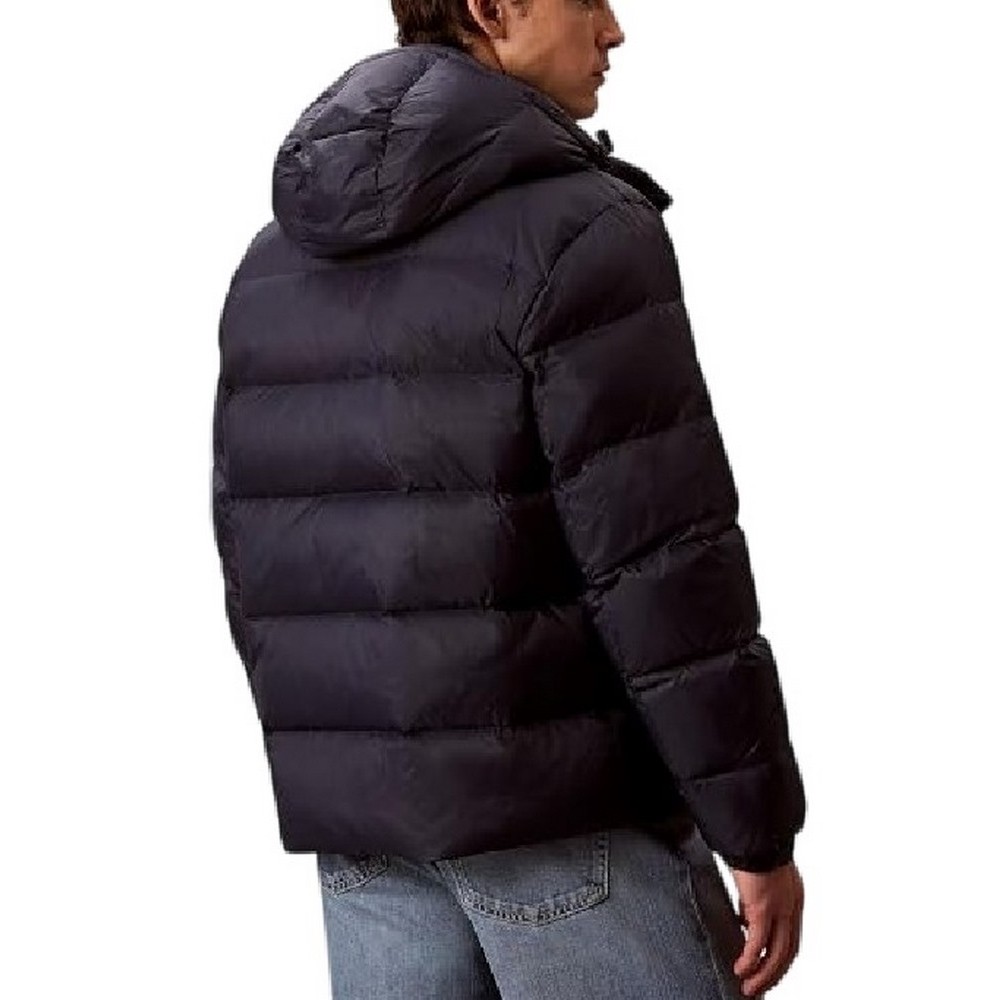 CALVIN KLEIN JEANS LS NYLON ZIP OFF HOOD DOWN PUFFER ΜΠΟΥΦΑΝ ΑΝΔΡΙΚΟ NAVY