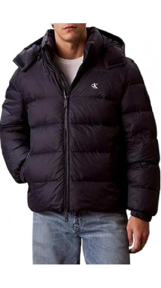 CALVIN KLEIN JEANS LS NYLON ZIP OFF HOOD DOWN PUFFER ΜΠΟΥΦΑΝ ΑΝΔΡΙΚΟ NAVY