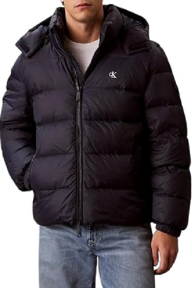 CALVIN KLEIN JEANS LS NYLON ZIP OFF HOOD DOWN PUFFER ΜΠΟΥΦΑΝ ΑΝΔΡΙΚΟ NAVY