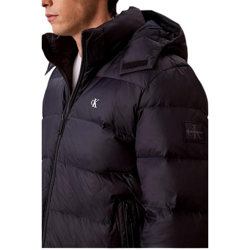 CALVIN KLEIN JEANS LS NYLON ZIP OFF HOOD DOWN PUFFER ΜΠΟΥΦΑΝ ΑΝΔΡΙΚΟ NAVY