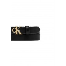 CALVIN KLEIN BUCKLE 30MM FIXED BELT ΖΩΝΗ ΓΥΝΑΙΚΕΙΑ BLACK/GOLD